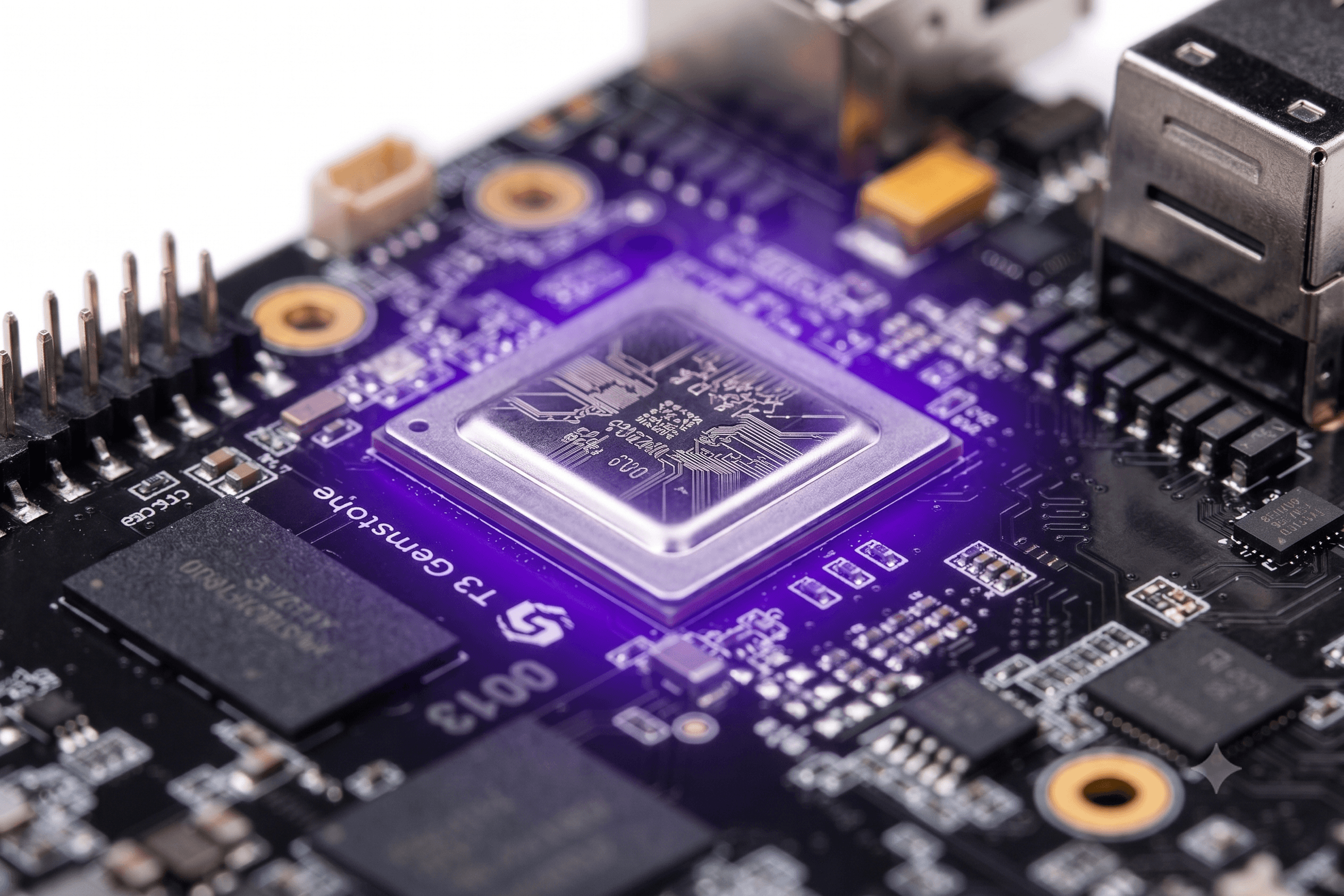 Texas Instruments AM67A işlemci — O1'in kalbindeki çip yakın çekimi